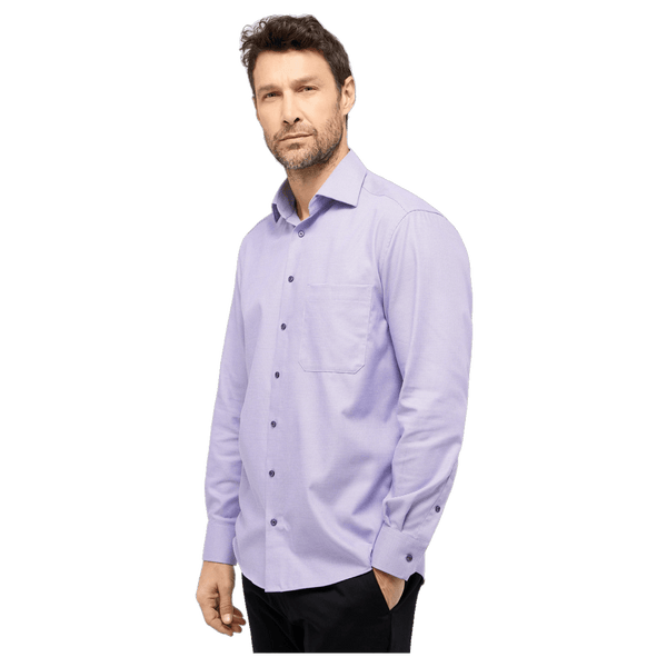 Eterna Long Sleeve Mini Print Formal Shirt