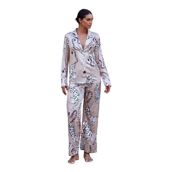 The Night Store Satin Trouser Pyjamas Set