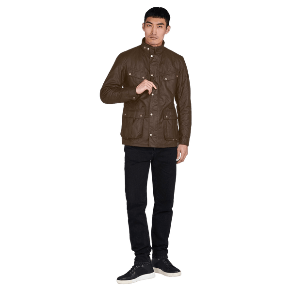 Barbour Duke Wax Jacket in Bark