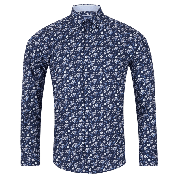 DG's Drifter Floral Print Long Sleeve Shirt for Men