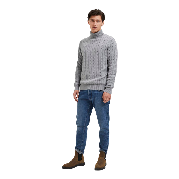 Selected Ryan Structured Roll Neck