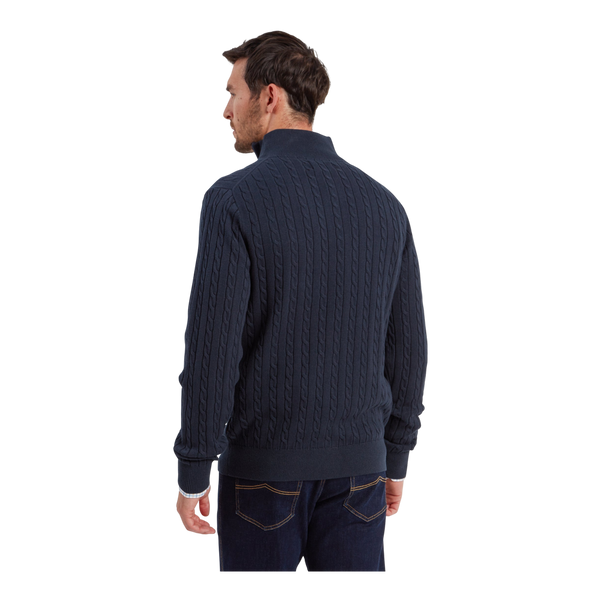 Schoffel Calton Cotton Cashmere Cable 1/4 Zip Jumper for Men