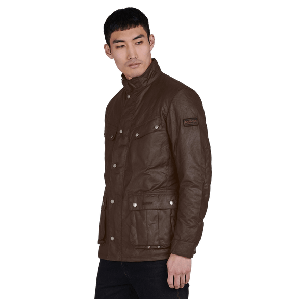 Barbour Duke Wax Jacket in Bark