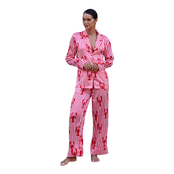 The Night Store Satin Trouser Pyjamas Set