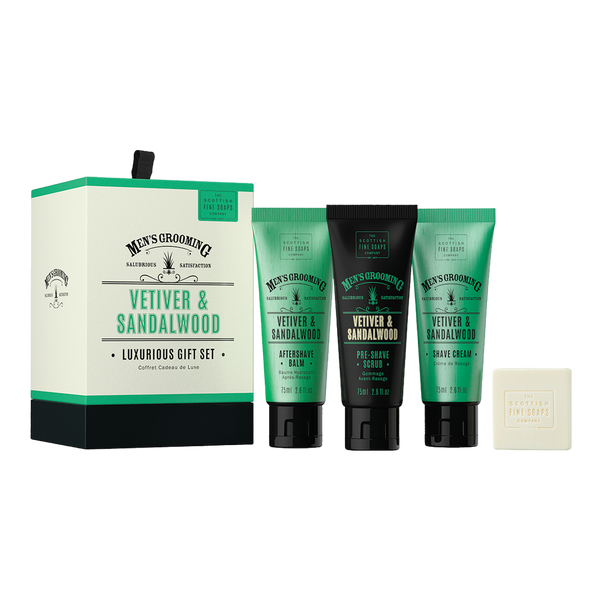 The Scottish Fine Soaps Company Vetiver & Sandalwood Luxurious Gift Set