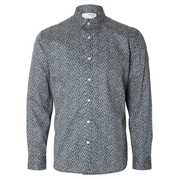 Selected Soho Long Sleeve Patterned Shirt for Men