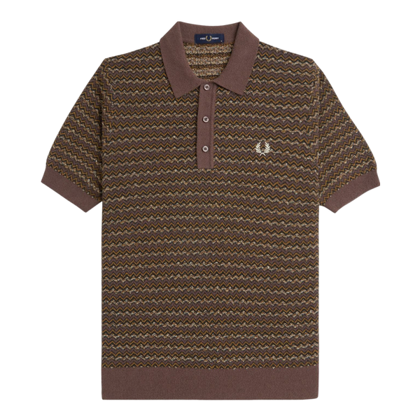 Fred Perry The Boucle Jacquard Knitted Shirt for Men