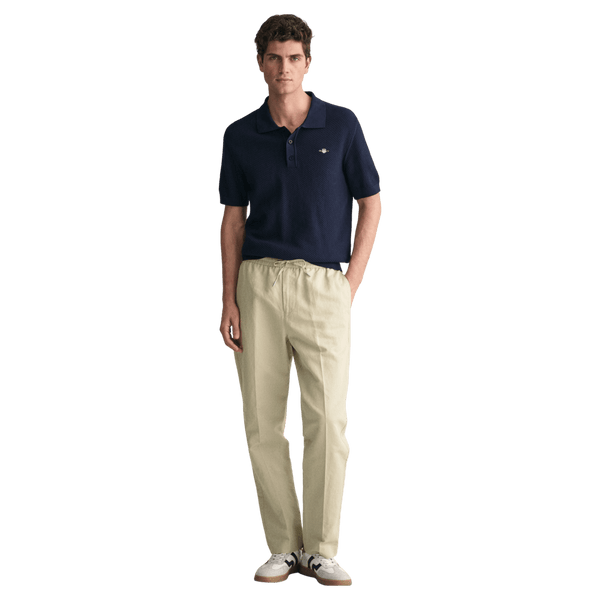 GANT Structured Cotton Short Sleeve Polo Shirt