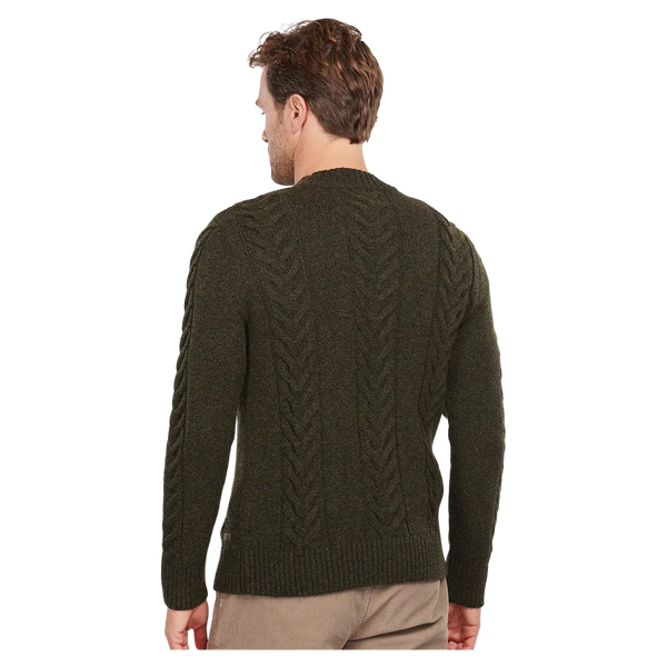 Barbour Essential Cable Knit Crew Neck Jumper