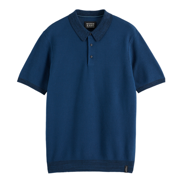 Scotch & Soda Structured Knitted Polo for Men