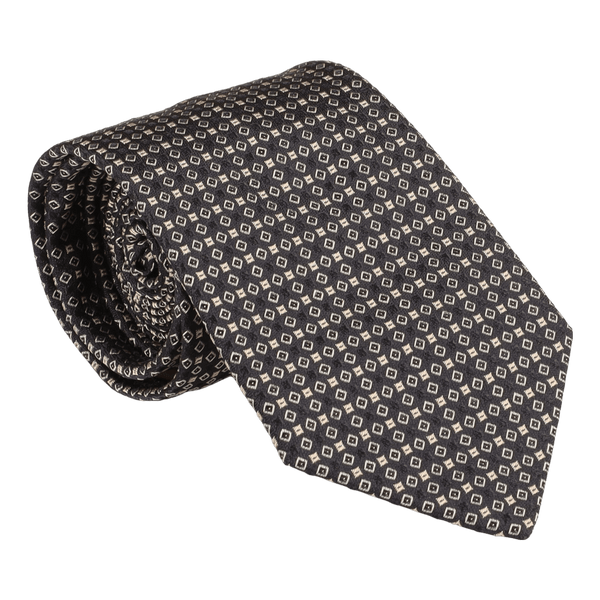 William David Small Neat Pattern Woven Tie