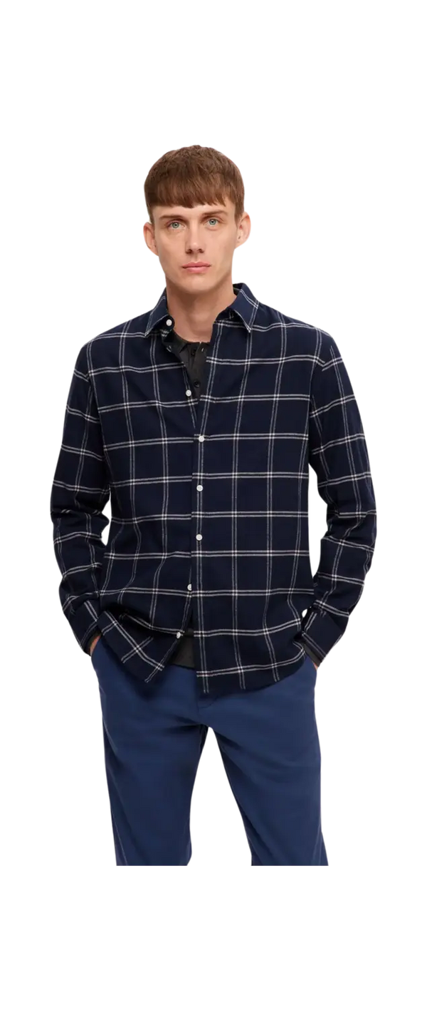 Selected Owen Flannel Long Sleeve Shirt