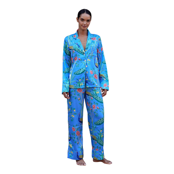 The Night Store Satin Trouser Pyjamas Set