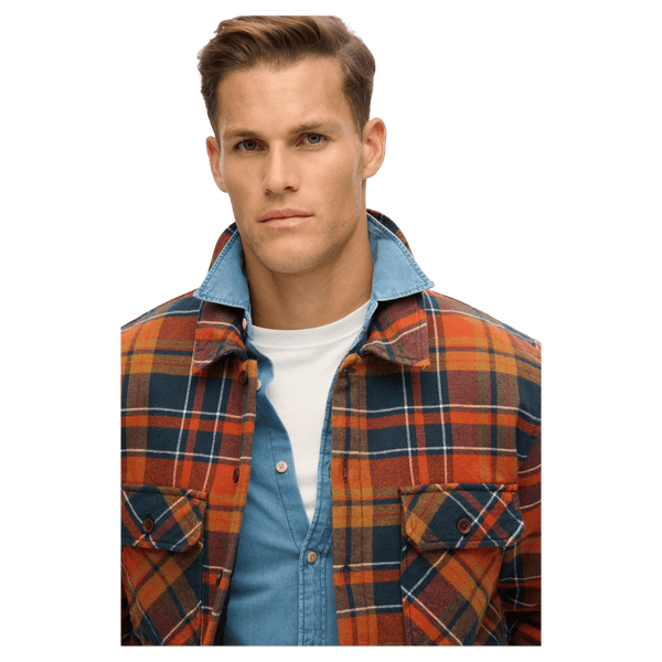 Superdry Surplus Check Quilt Overshirt