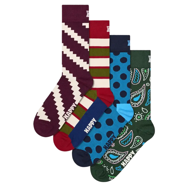 Happy Socks New Vintage Four-Pack Box Set