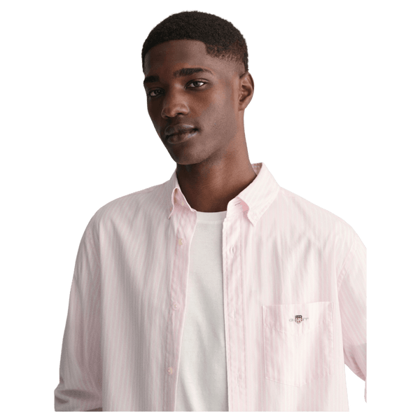 GANT Regular Fit Long Sleeve Poplin Striped Shirt