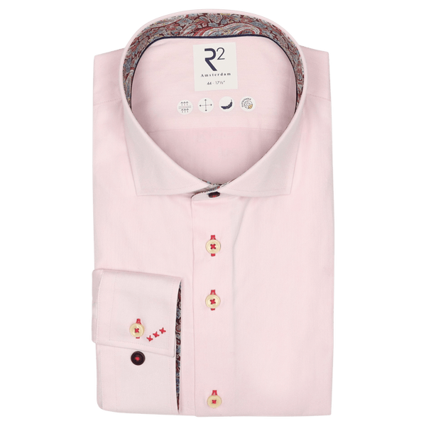 R2 Amsterdam Formal Shirt With Paisley Trim