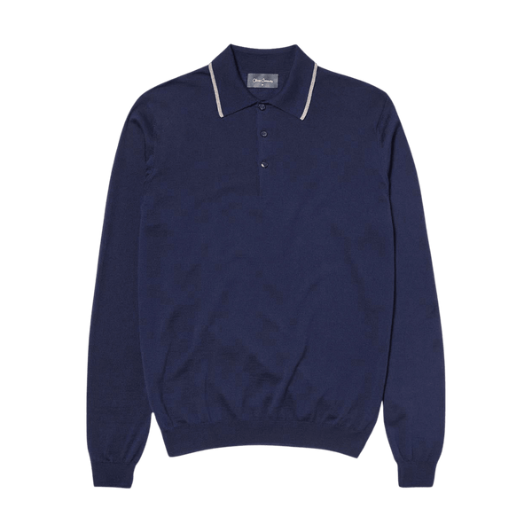 Oliver Sweeney Sulby Merino Knitted Polo Shirt