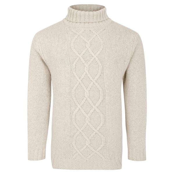 Peter Gribby Roll Neck Cable Knit