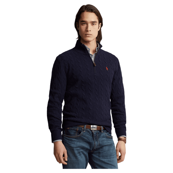 Polo Ralph Lauren Long Sleeve 1/4 Zip Cabled Jumper