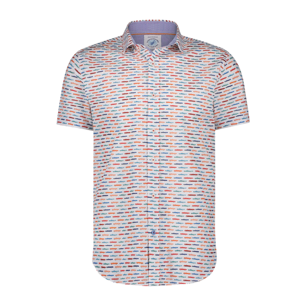 A Fish Named Fred Short Sleeve Cadillac Print Shirt