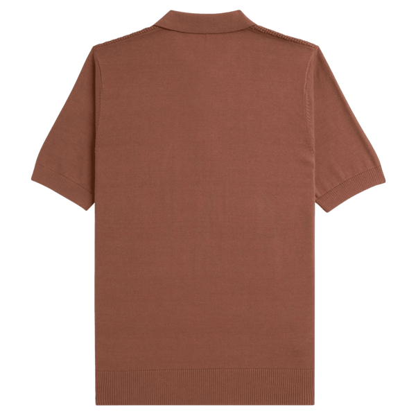 Fred Perry Waffle Stitch Knitted Shirt for Men