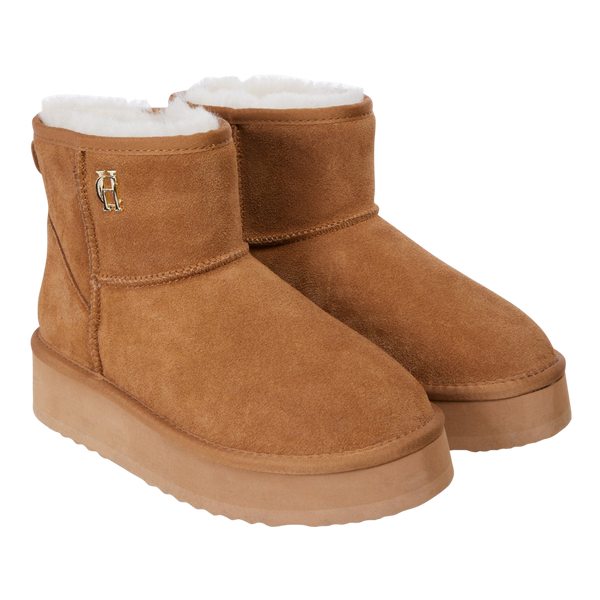 Holland Cooper Shearling Platform Boot