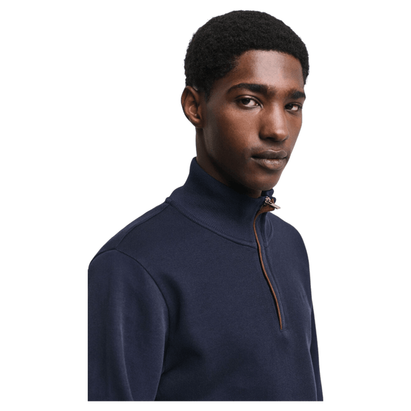 GANT Sacker Rib Half Zip Sweatshirt for Men