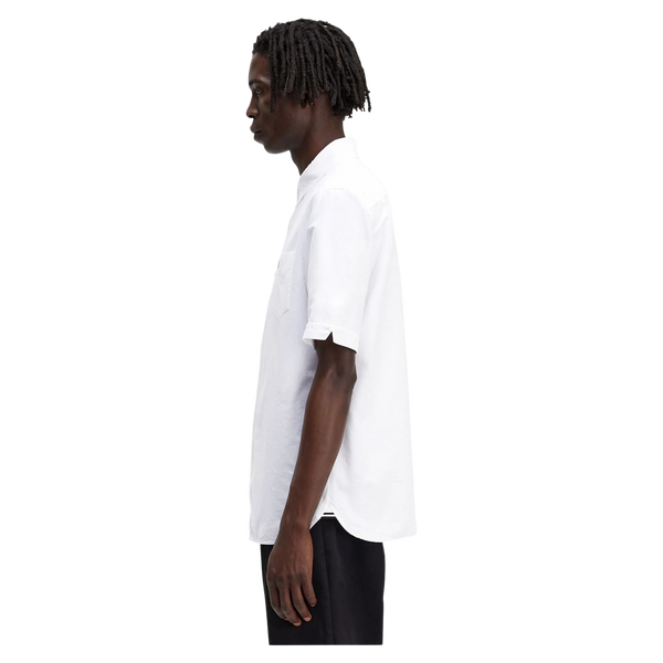 Fred Perry Short Sleeve Oxford Shirt in White