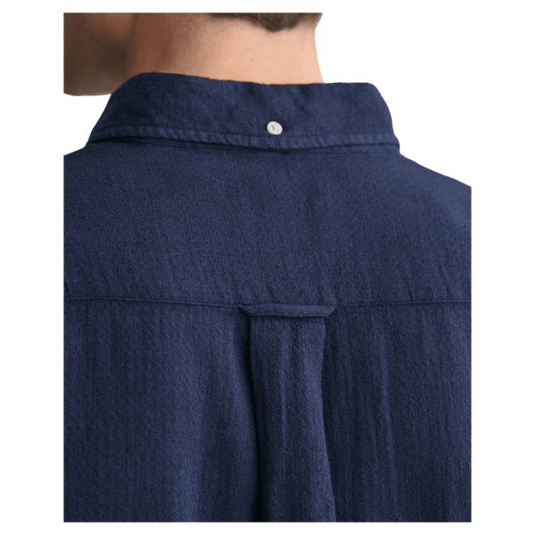 GANT Cotton Linen Texture Short Sleeve Shirt