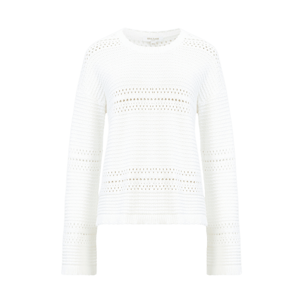 Great Plains Cotton Texture Knit Crew Neck Jumper