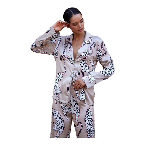 The Night Store Satin Trouser Pyjamas Set