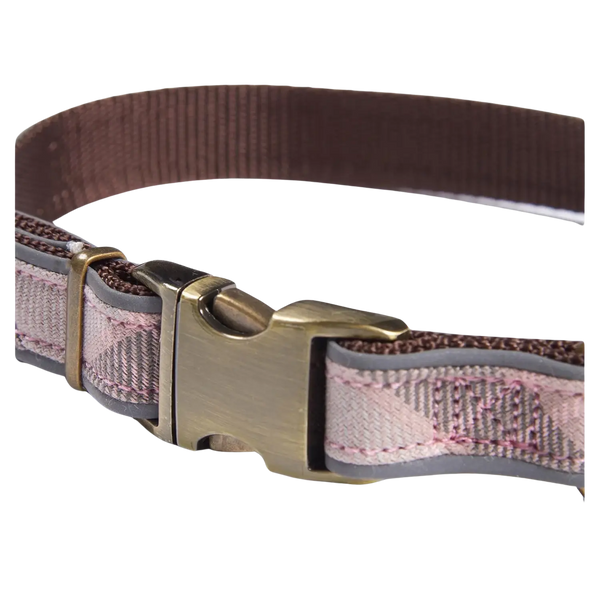 Barbour Reflective Tartan Dog Collar