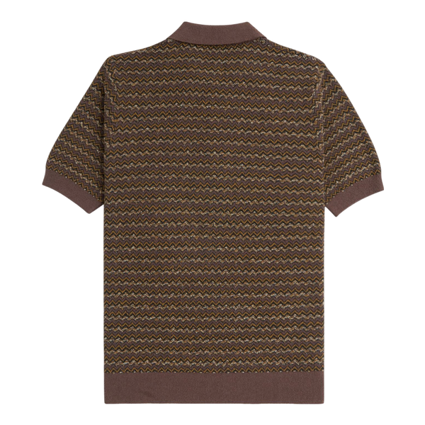 Fred Perry The Boucle Jacquard Knitted Shirt for Men