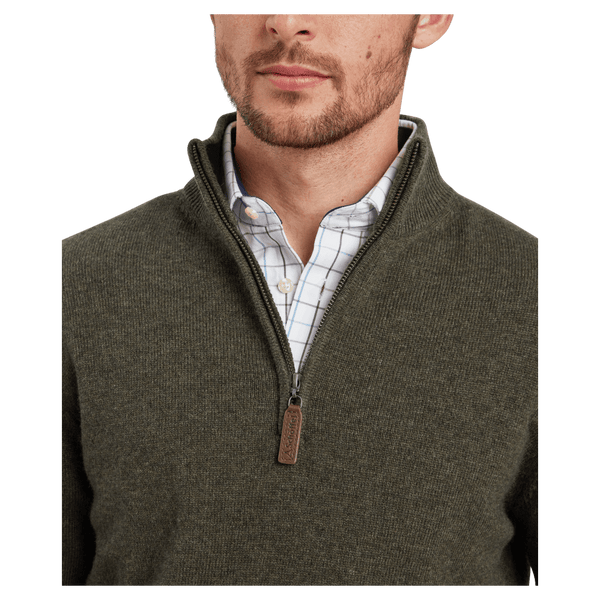 Schoffel Calton Cotton Cashmere Quarter Zip Jumper