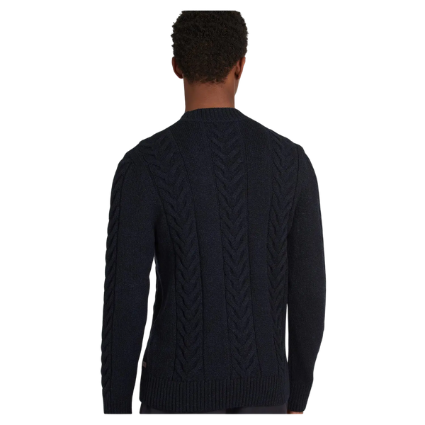 Barbour Essential Cable Knit Crew Neck Jumper