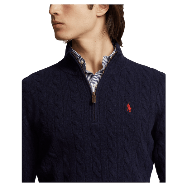 Polo Ralph Lauren Long Sleeve 1/4 Zip Cabled Jumper