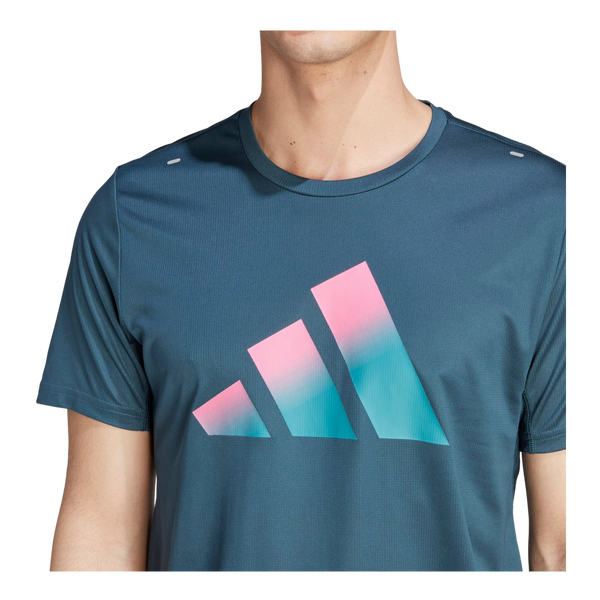 Adidas Run Icon 3 Bar T-Shirt