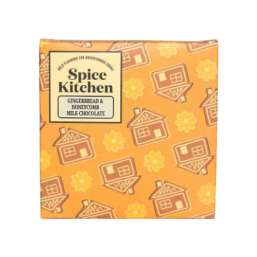 Spice Kitchen UK Gingerbread & Honeycomb Mil Chocolate Bar