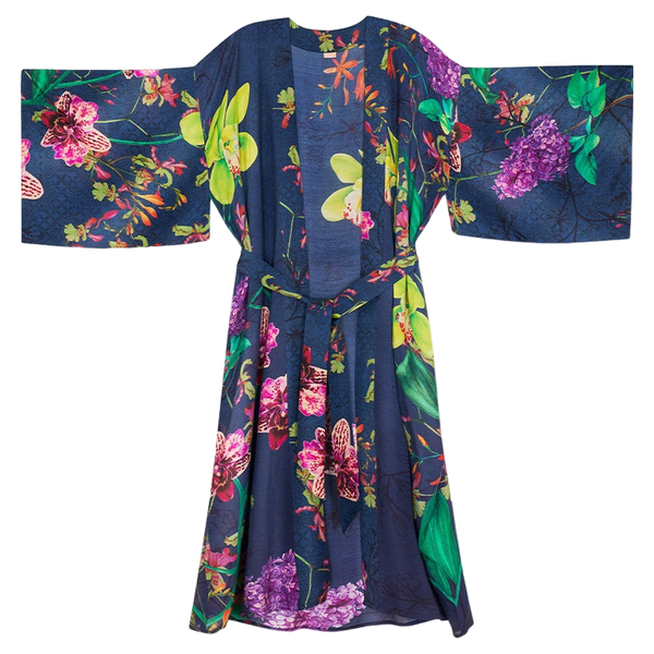 Powder Exotic Evening Kimono Dressing Gown