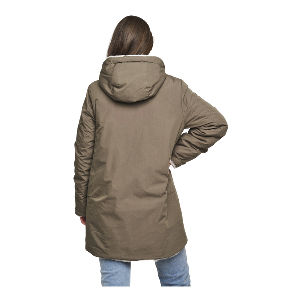 Rino & Pelle Javin Reversible Hooded Coat With Faux Fur Lining