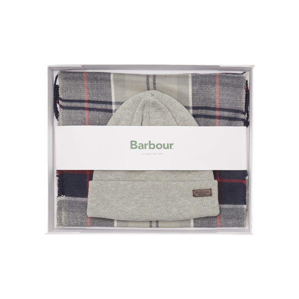 Barbour Swinton Beanie & Galingale Scarf Gift Set