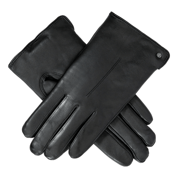 Dents Maria Touchscreen Single-Point Faux Fur-Lined Leather Gloves