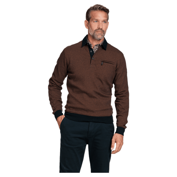 Baileys 2 Tone Jacquard Top for Men