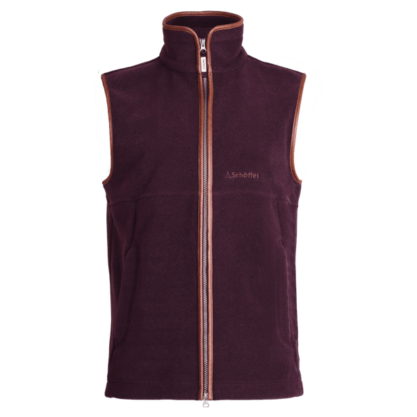 Schoffel Oakham Fleece Gilet for Men in Port