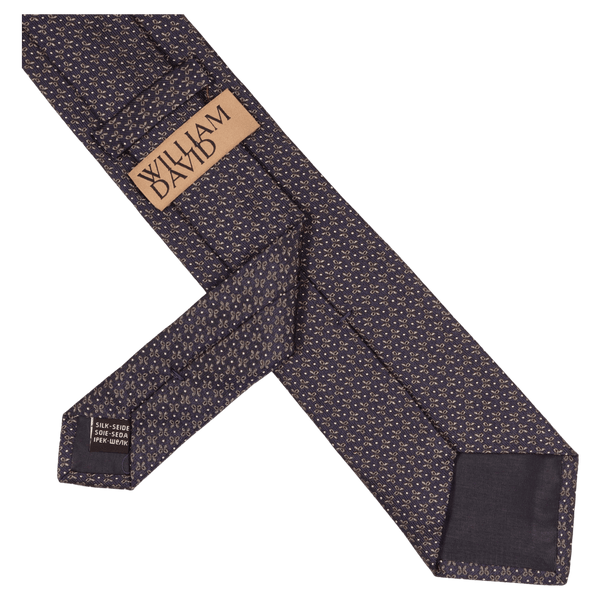 William David Small Neat Pattern Woven Tie