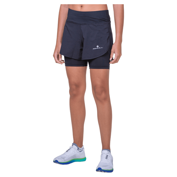 Ronhill Womens Tech 4.5" Twin Shorts