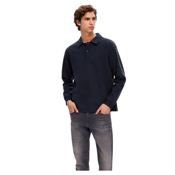 Selected Dap Long Sleeve Polo Shirt