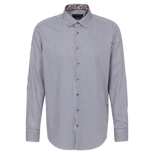 Bugatti Long Sleeve Stripe Shirt for Men