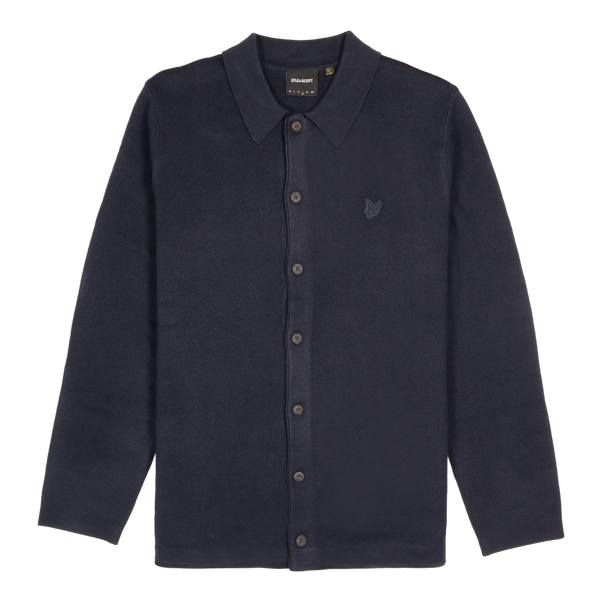 Lyle & Scott Tonal Eagle Double Knit Shirt